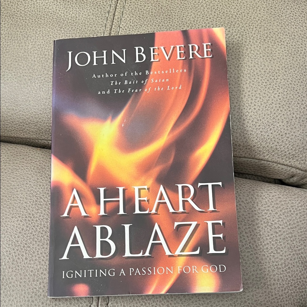 A Heart Ablaze by - Black and Orange Coffee Table Book